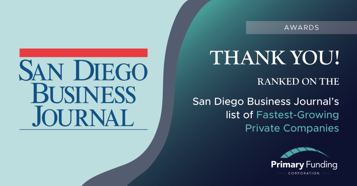 Primary Funding San Diego Business Journal